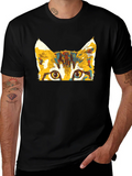 Colorful Cat Peek T-Shirt product image 1