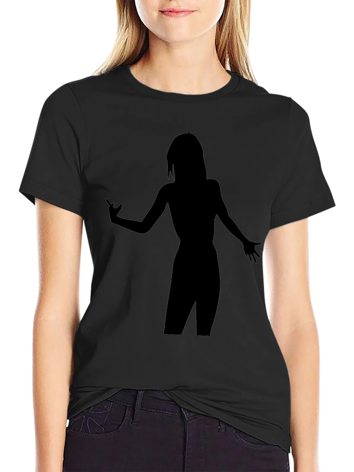 Silhouette Graphic T-Shirt - Stylish Black Tee product image 2