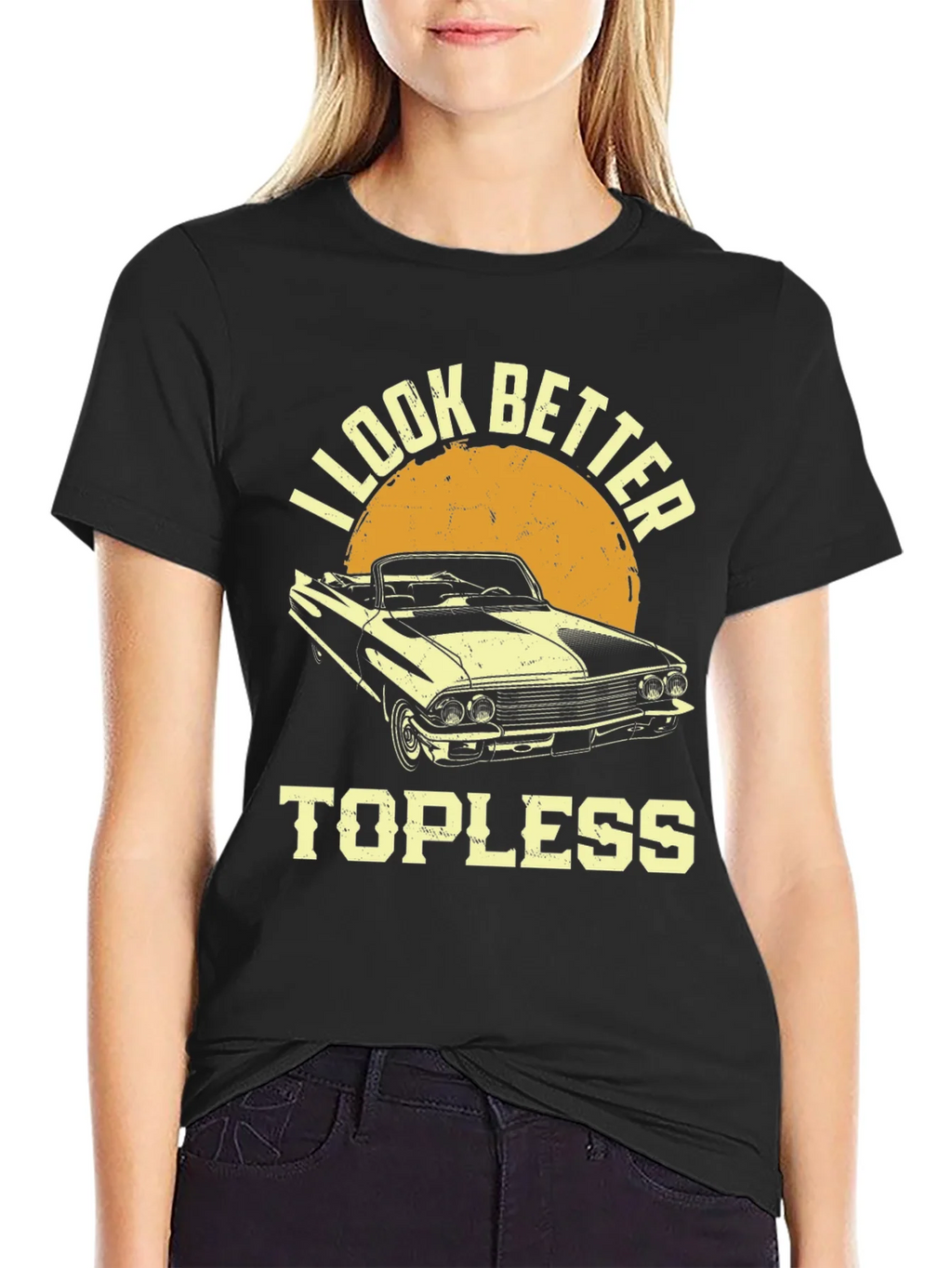 I Look Better Topless Car T-Shirt product image 2