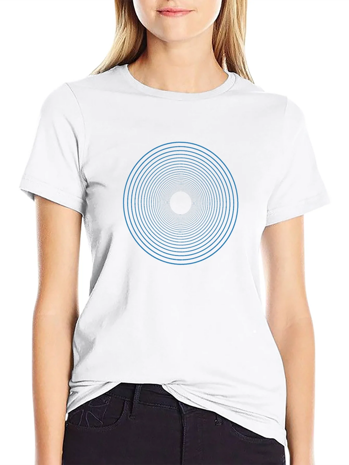 Hypnotic Circle Graphic Tee - Mens Black T-Shirt product image 6