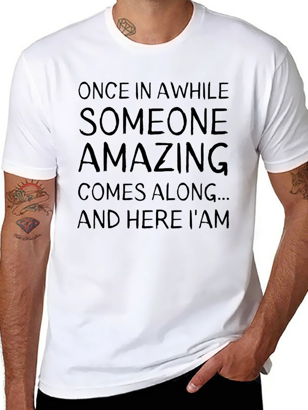 Amazing T-Shirt: Once In A While Sarcastic Graphic Tee product image 6