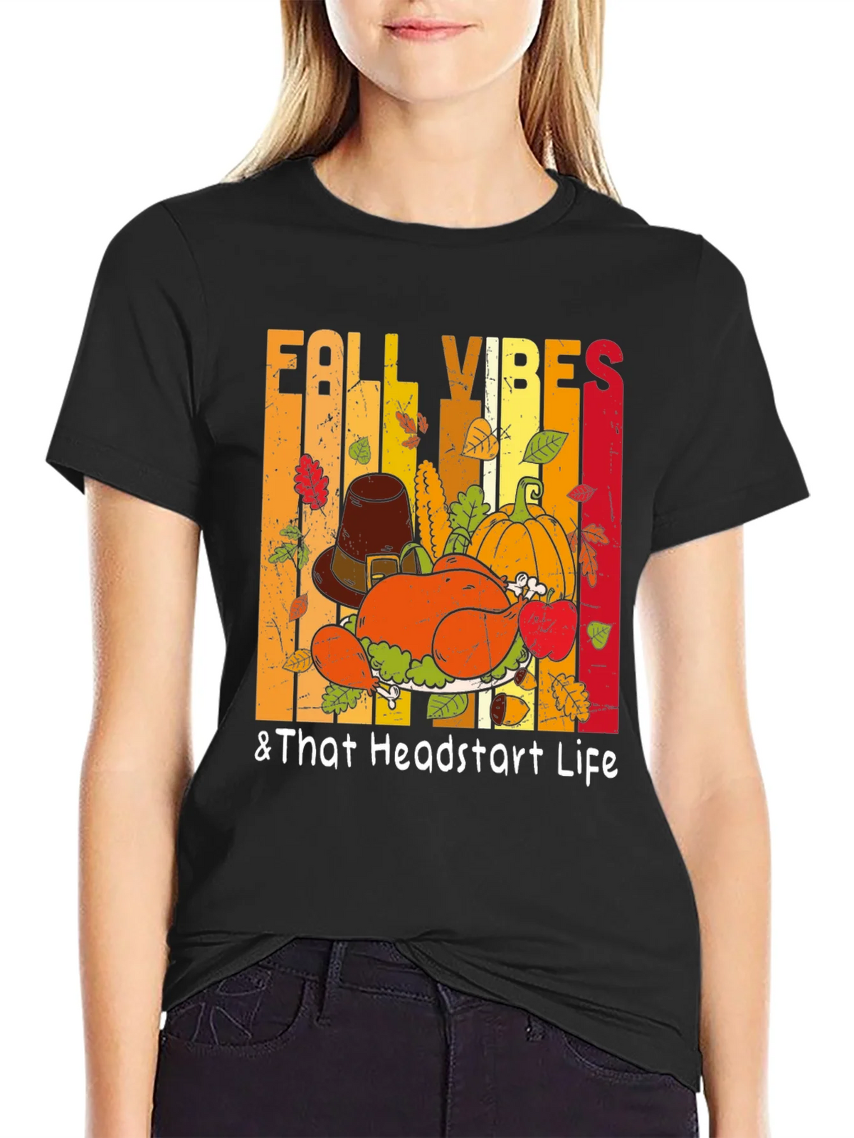 Fall Vibes Thanksgiving T-Shirt product image 2