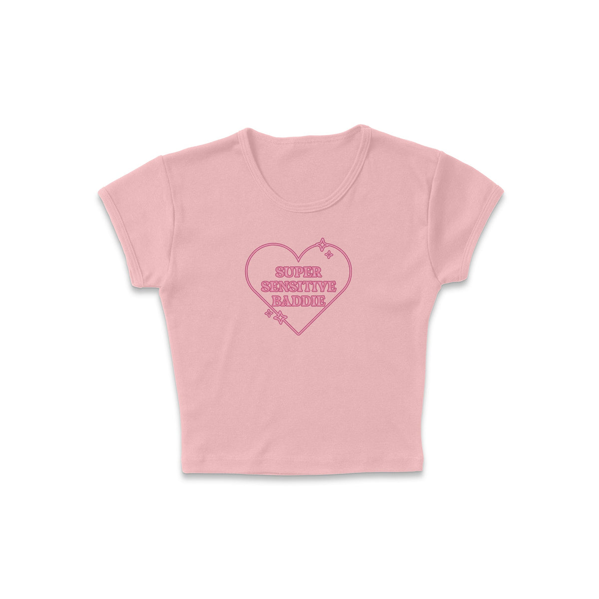 Sensitive Baddie Micro Rib Baby Tee product image 3
