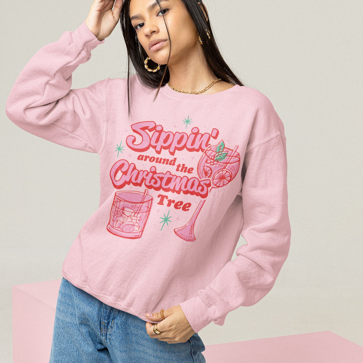 Sippin Around The Tree Sweatshirt product image 1