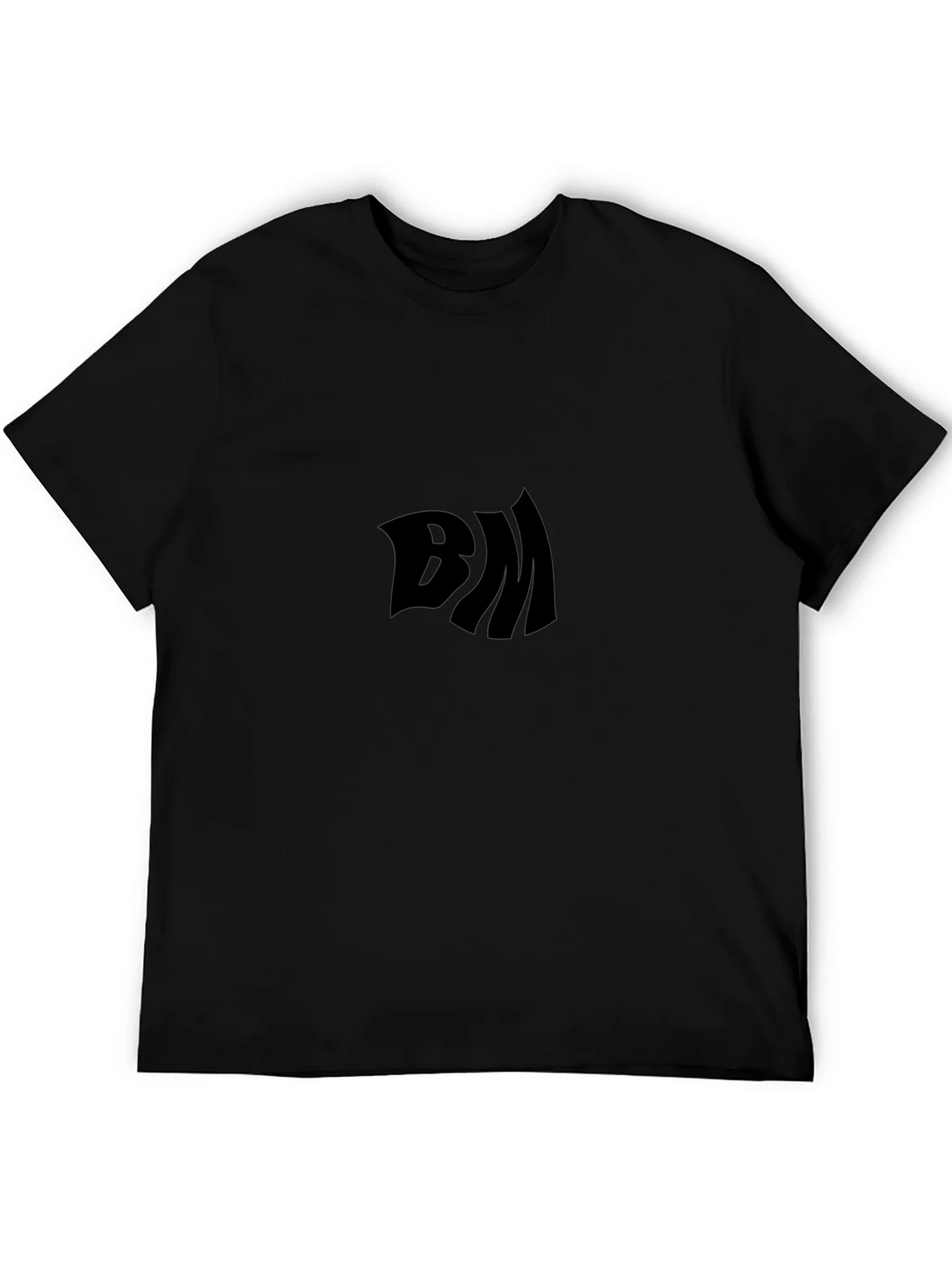 Black T-Shirt with Distorted BM Logo product image 5