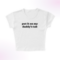 Daddy's Tab Micro Rib Baby Tee product image 1