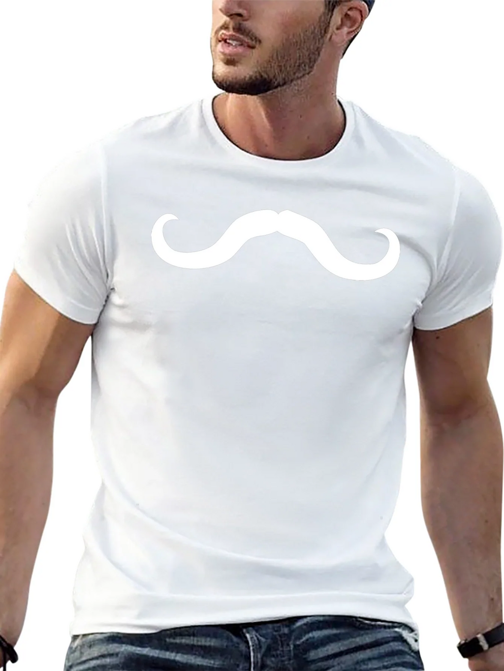 Mustache Graphic Tee - Fun Novelty T-Shirt product image 12