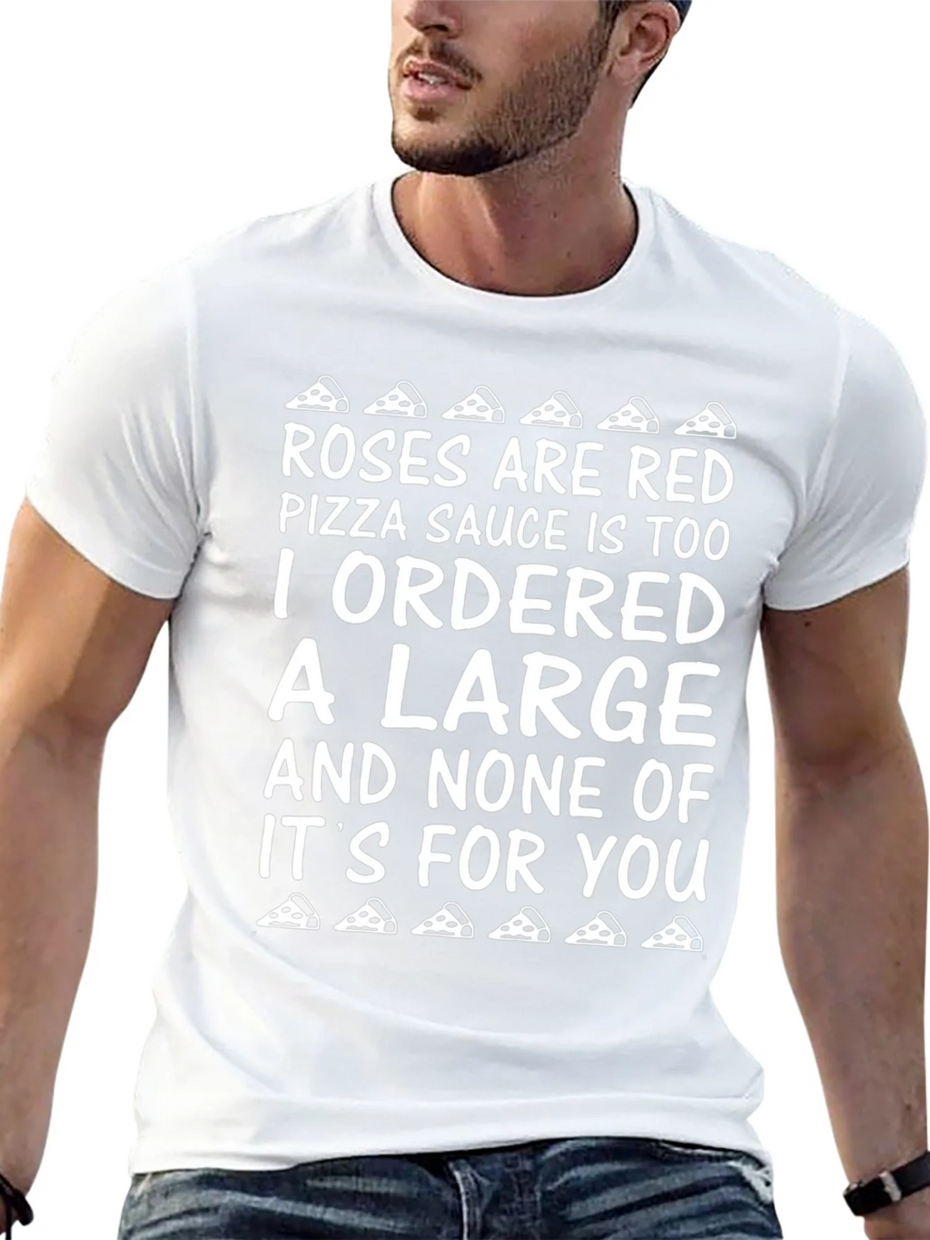 Funny Pizza T-Shirt - Roses are Red Poem product image 11
