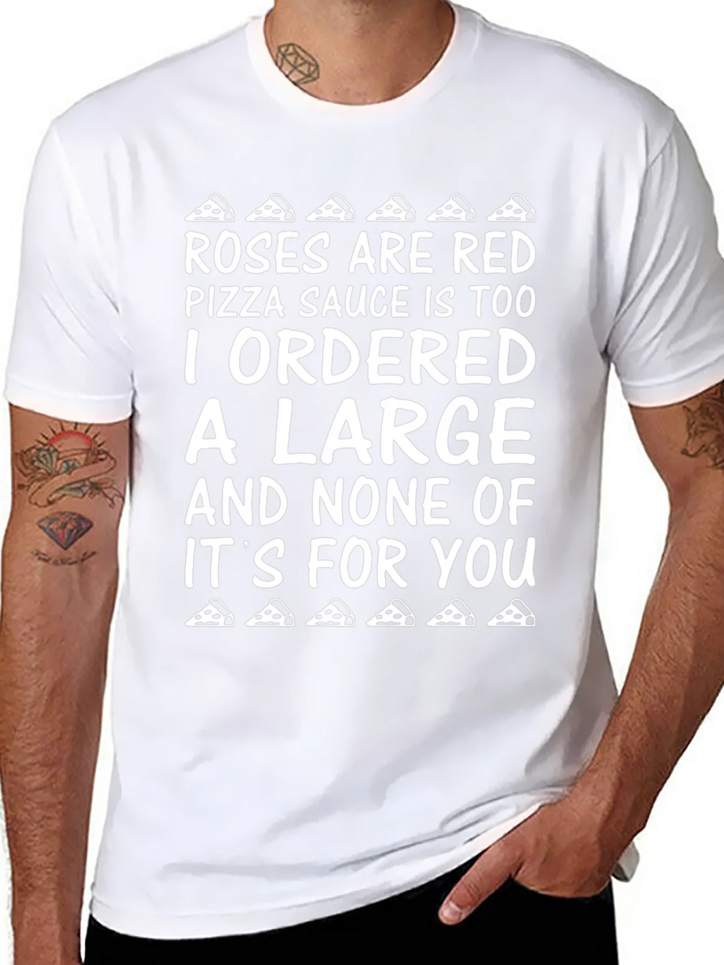 Funny Pizza T-Shirt - Roses are Red Poem product image 6
