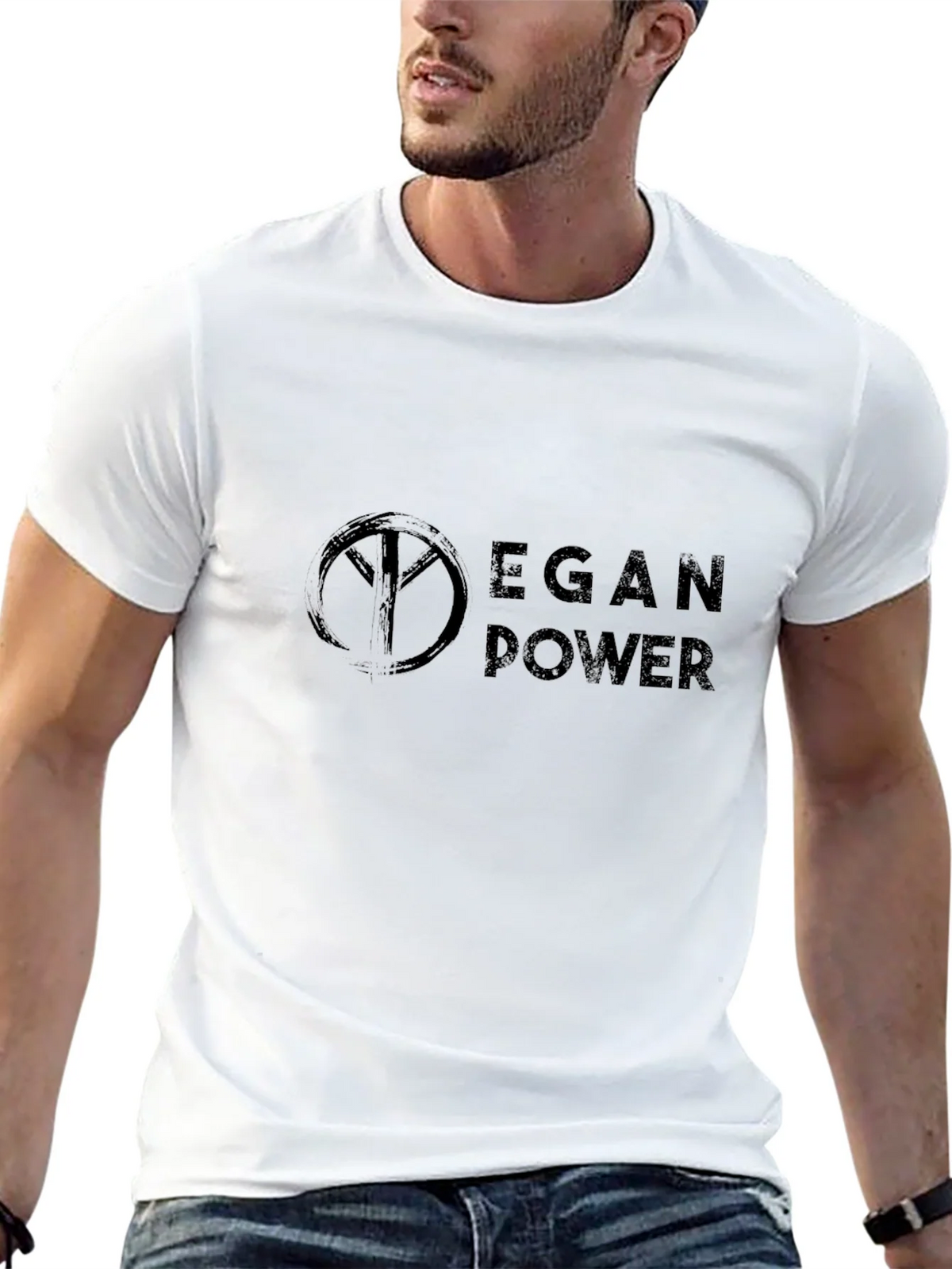 Vegan Power Black T-Shirt - Stylish & Comfortable product image 10