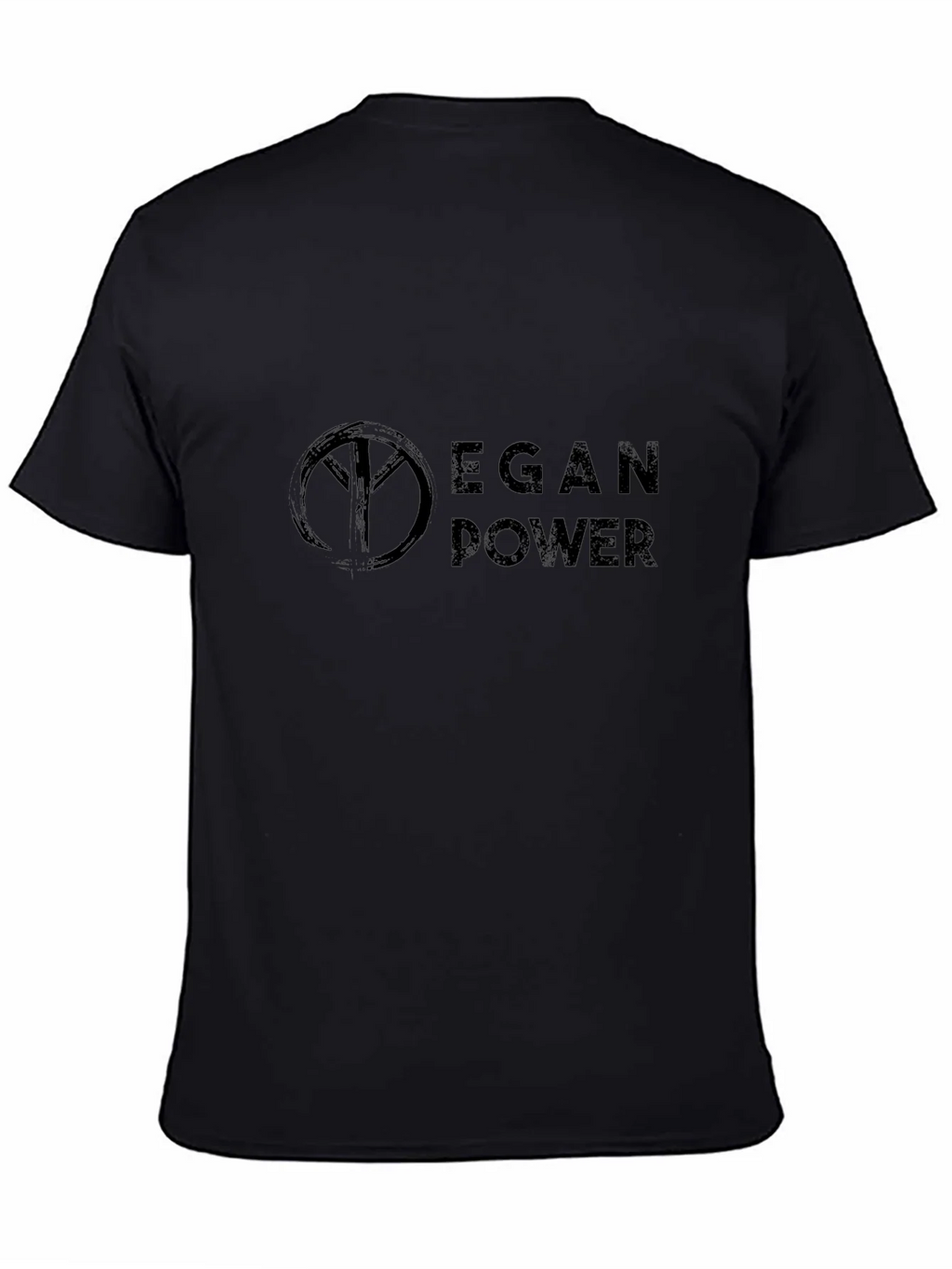 Vegan Power Black T-Shirt - Stylish & Comfortable product image 3