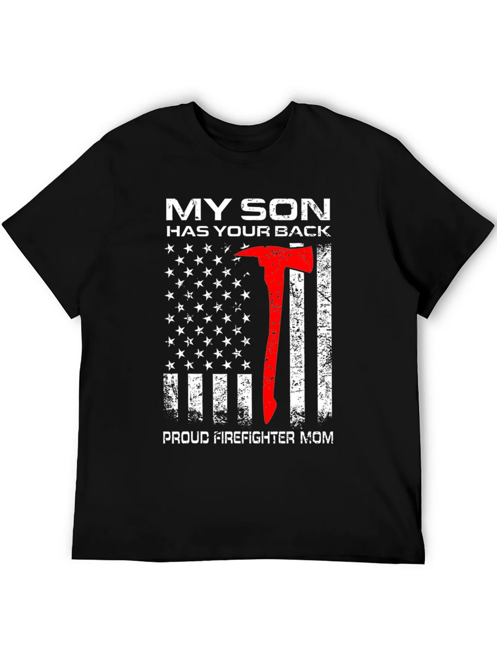 Firefighter Mom T-Shirt - My Son Has Your Back product image 5