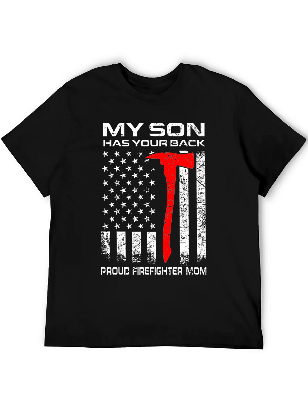 Firefighter Mom T-Shirt - My Son Has Your Back product image 5