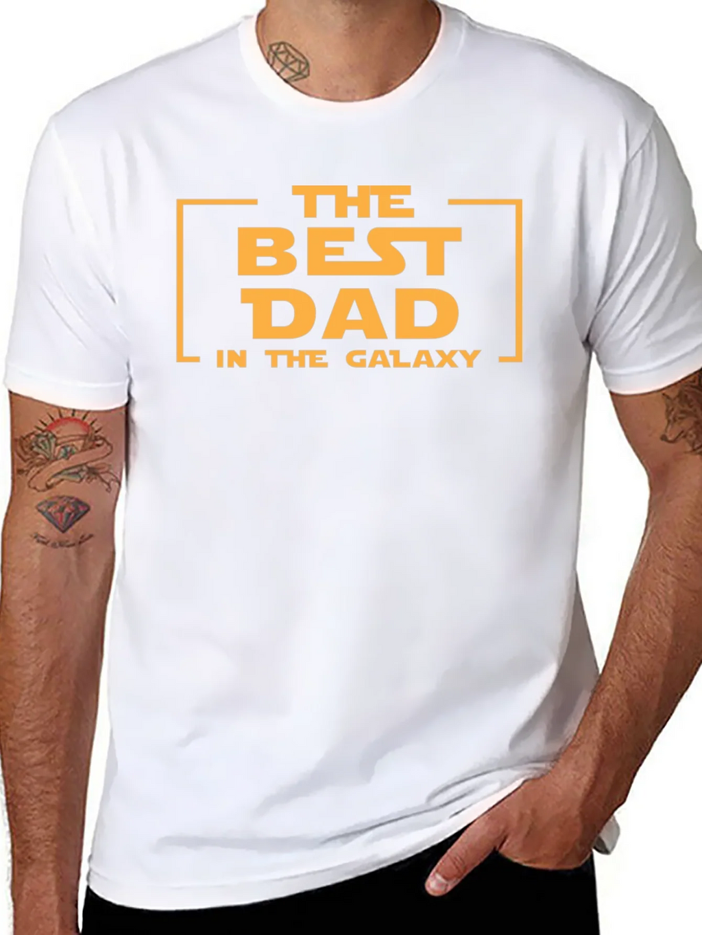 Best Dad in the Galaxy T-Shirt - Black product image 6