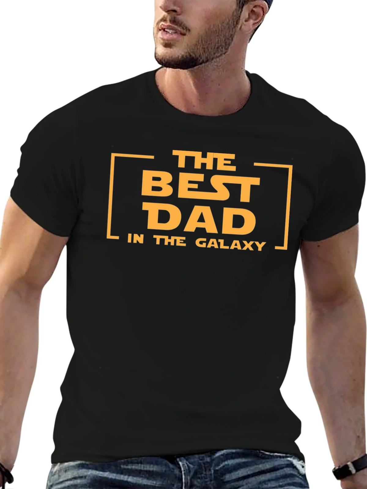 Best Dad in the Galaxy T-Shirt - Black product image 5