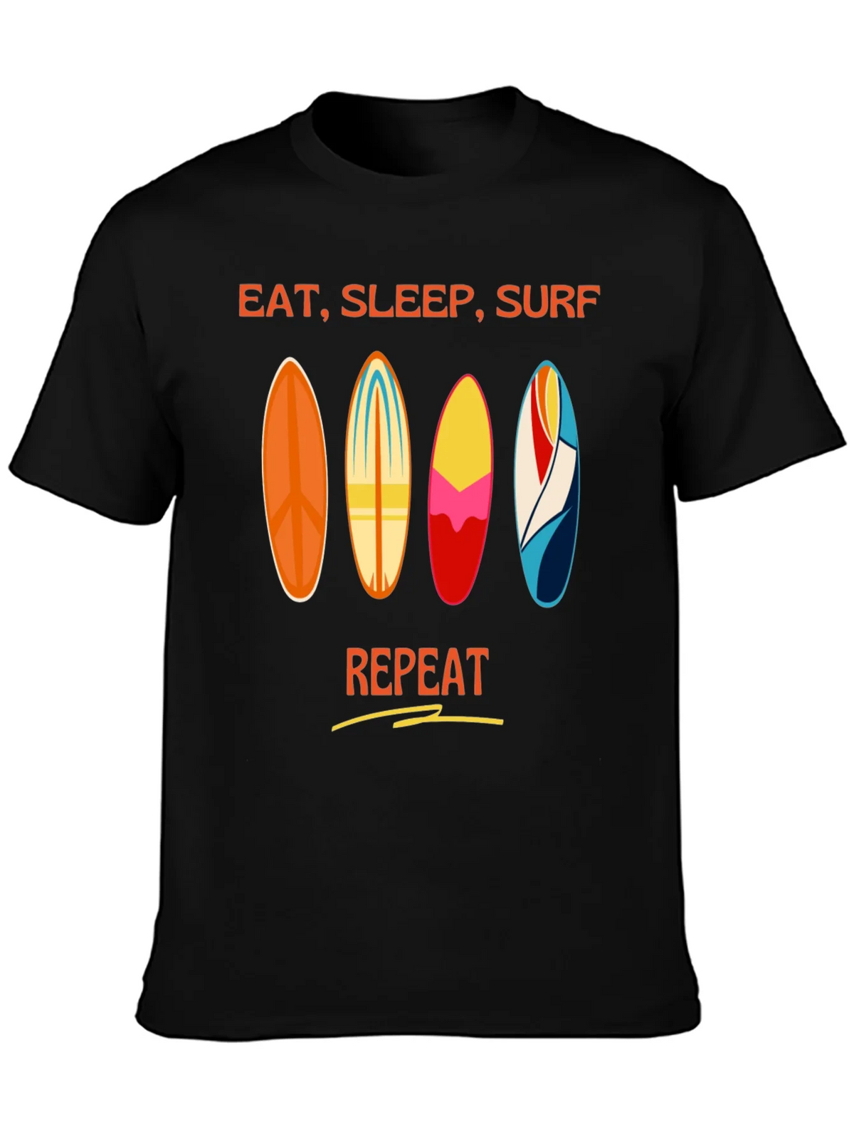 Eat Sleep Surf Repeat T-Shirt - Surfer Lifestyle Tee product image 3