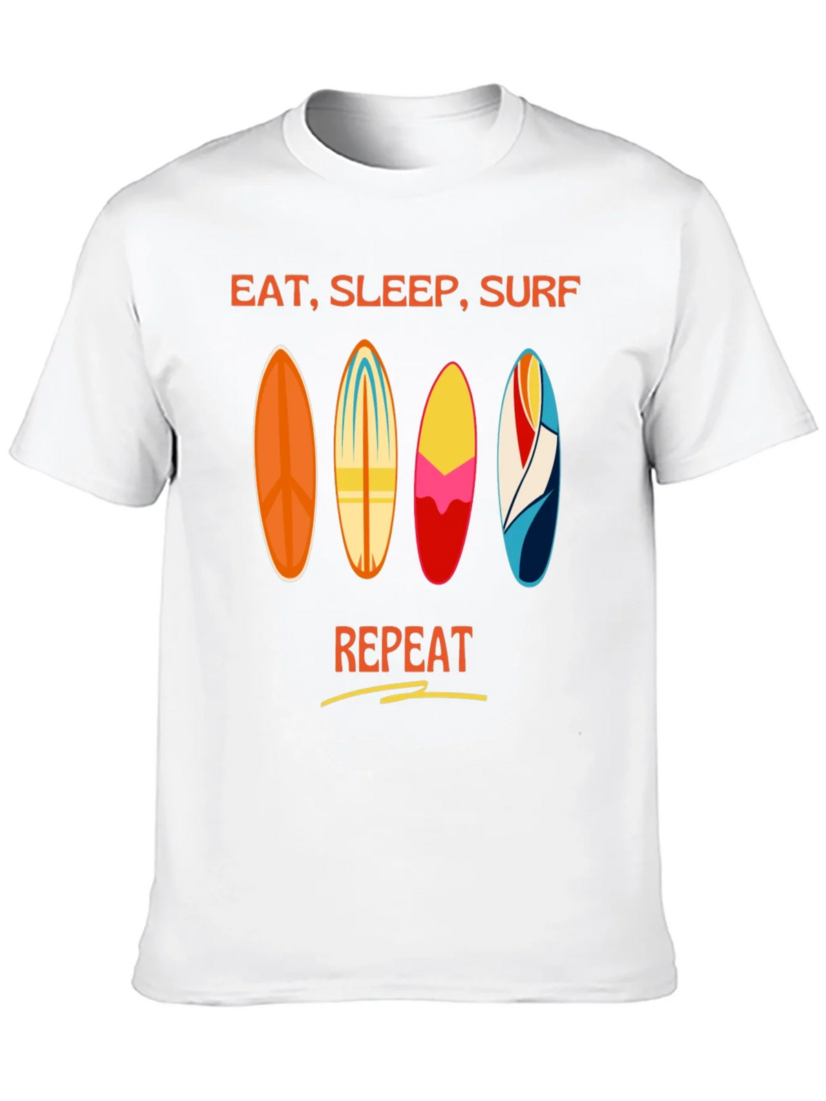 Eat Sleep Surf Repeat T-Shirt - Surfer Lifestyle Tee product image 9