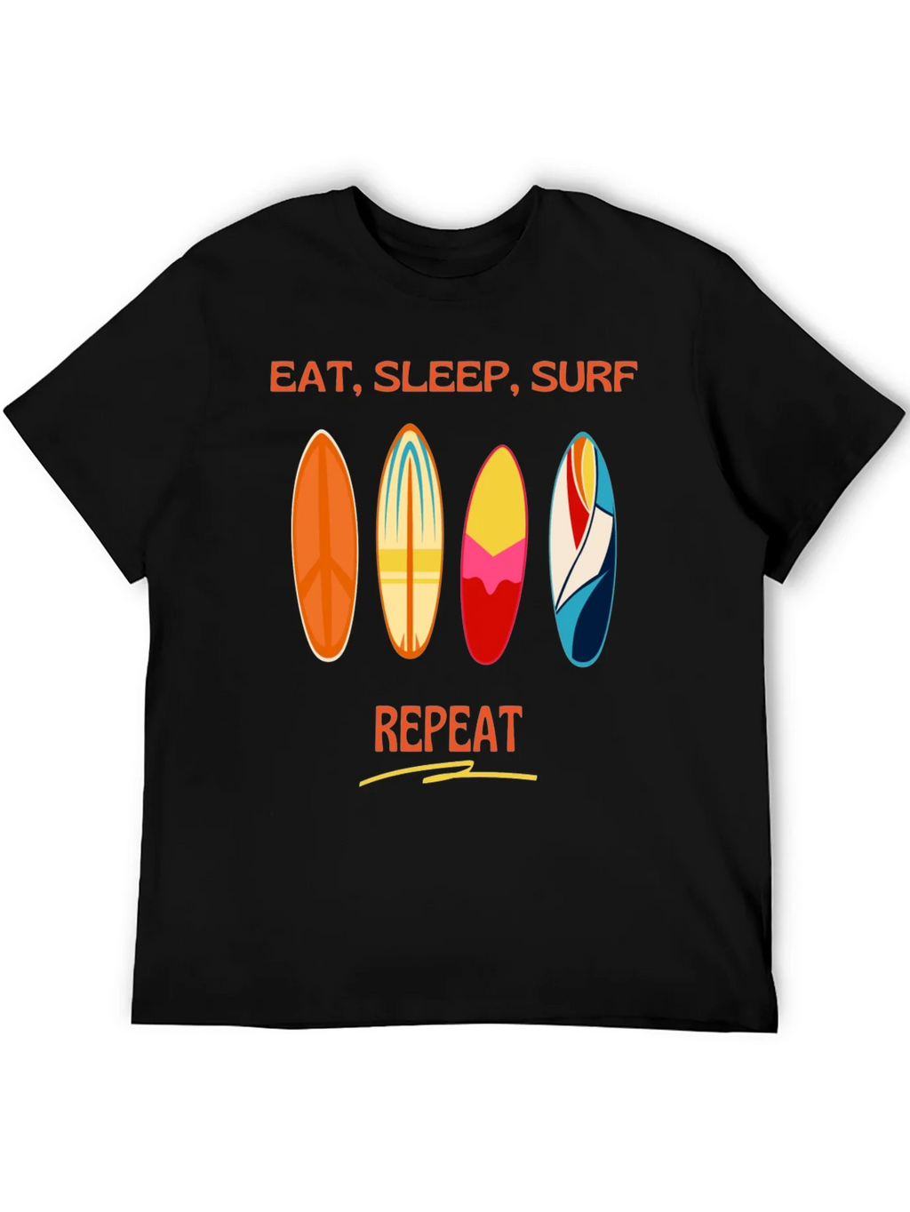 Eat Sleep Surf Repeat T-Shirt - Surfer Lifestyle Tee product image 5