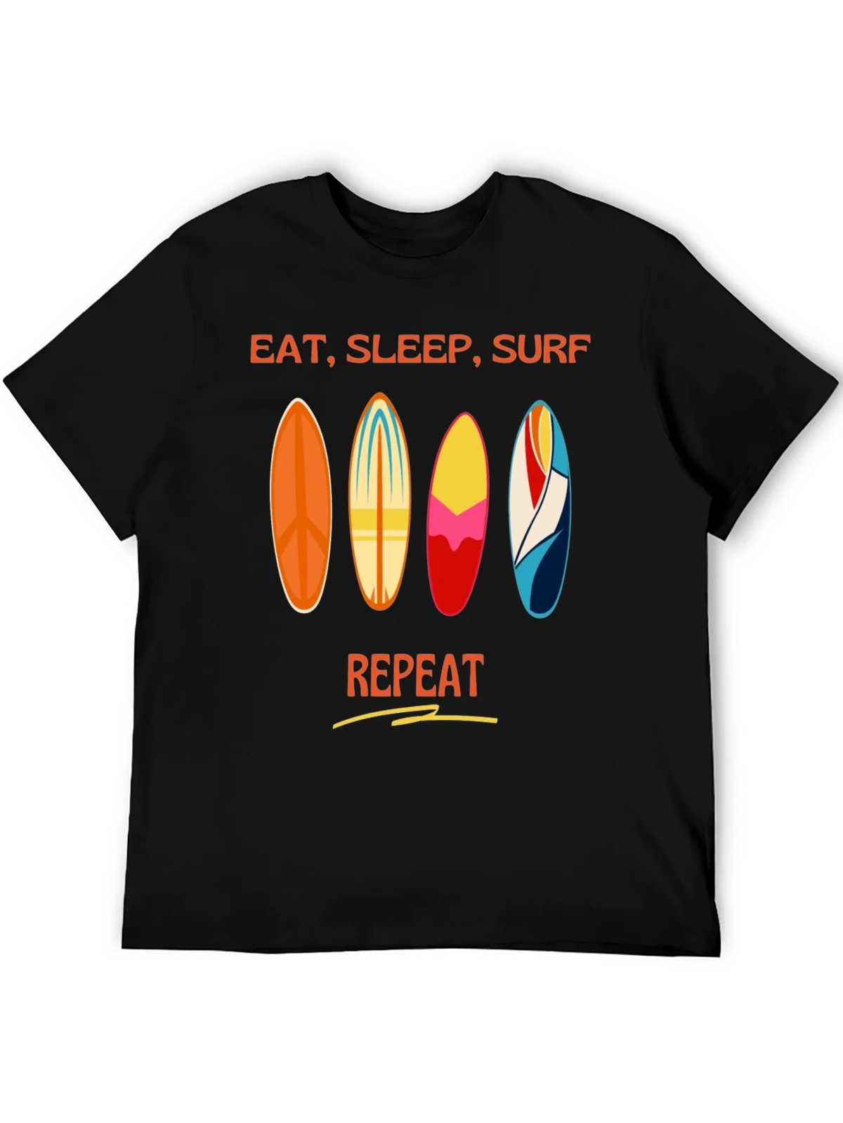 Eat Sleep Surf Repeat T-Shirt - Surfer Lifestyle Tee product image 5