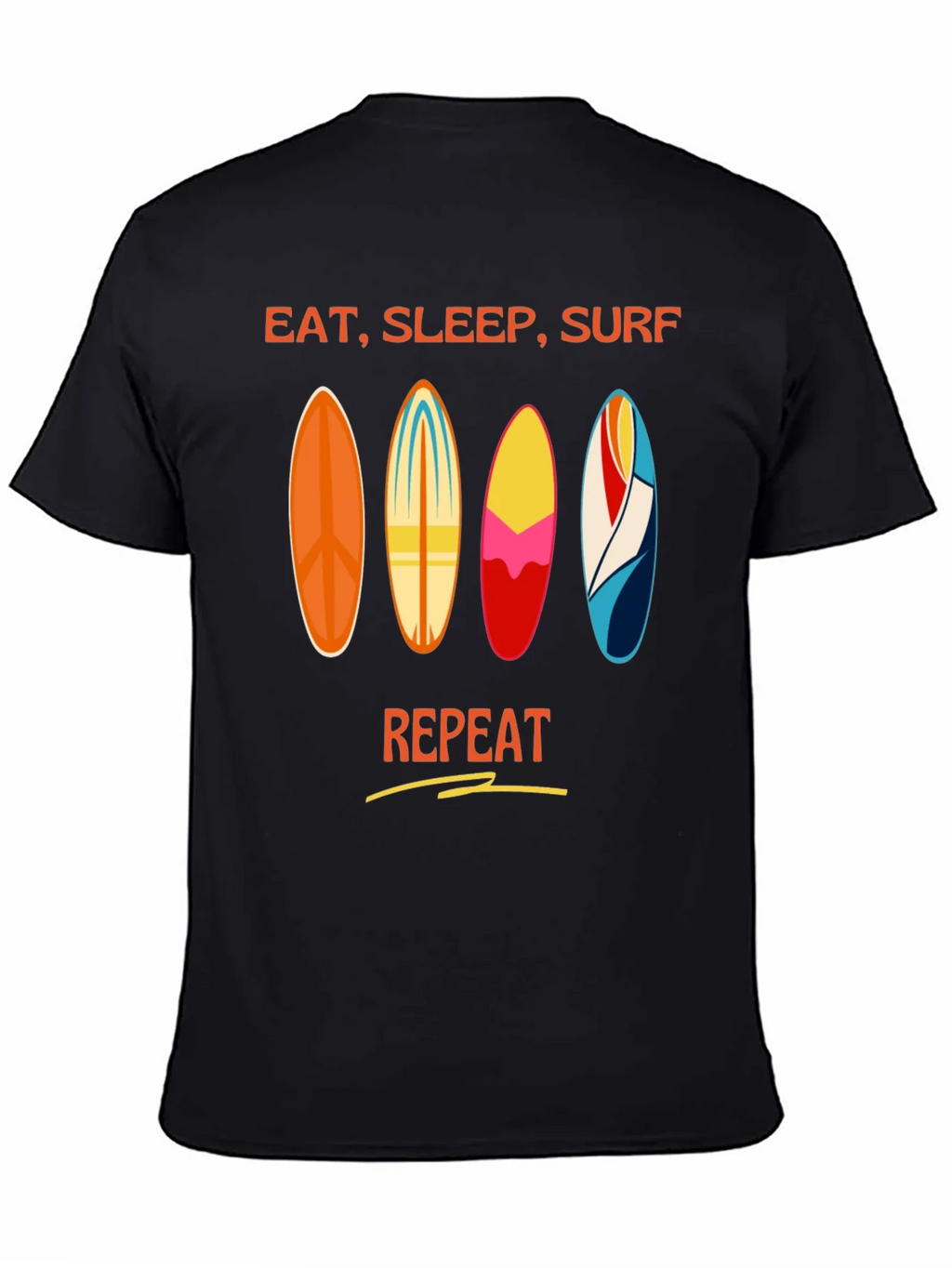 Eat Sleep Surf Repeat T-Shirt - Surfer Lifestyle Tee product image 4