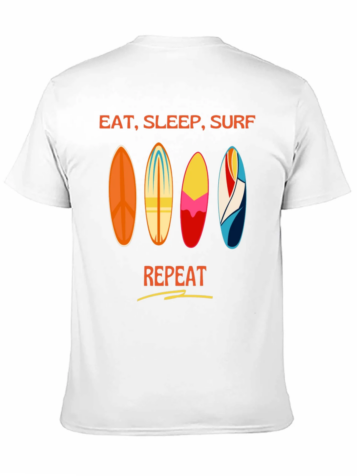 Eat Sleep Surf Repeat T-Shirt - Surfer Lifestyle Tee product image 10