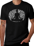 Meditative Fingerprint Graphic Tee - Black product image 1