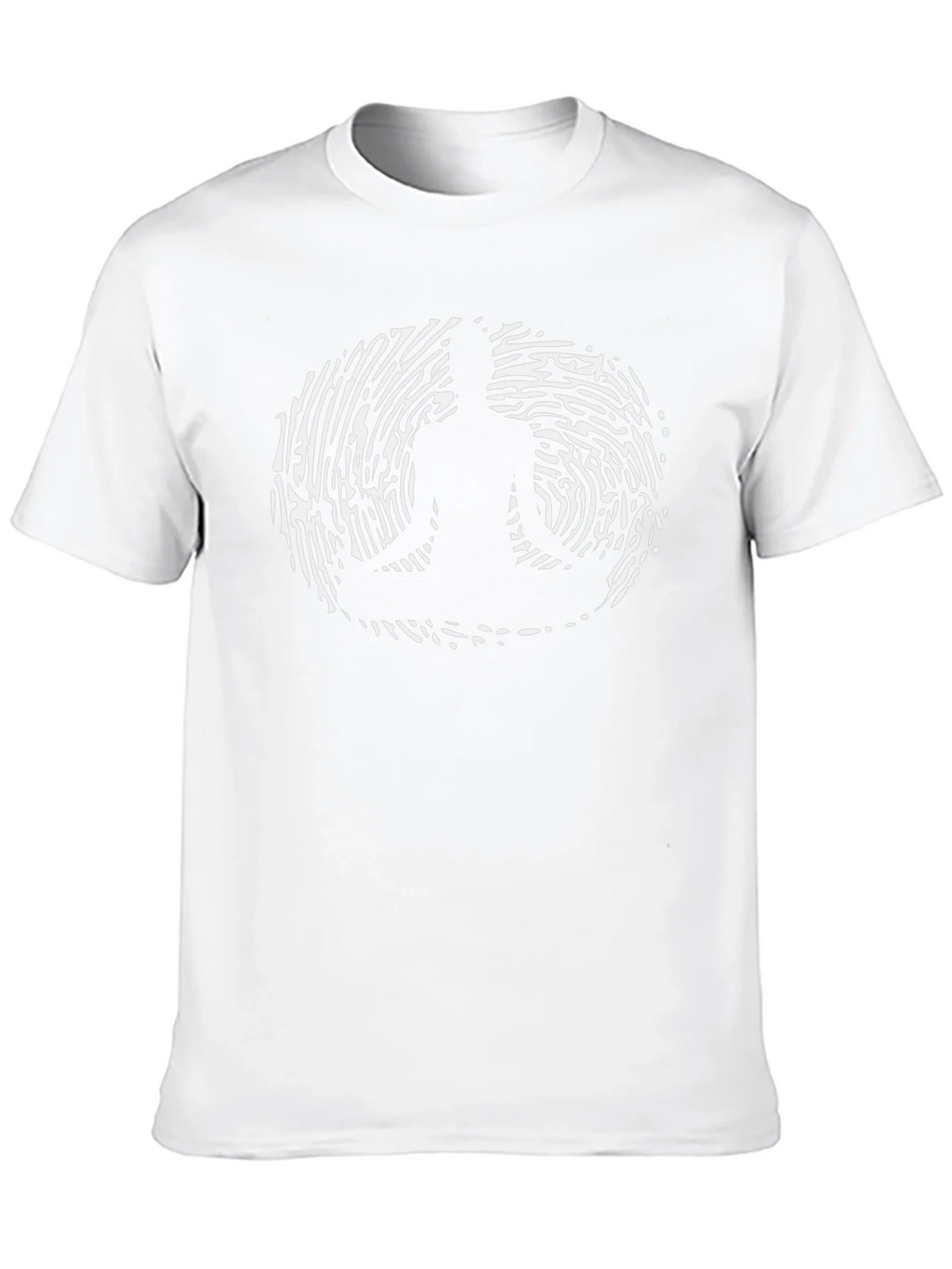 Meditative Fingerprint Graphic Tee - Black product image 9