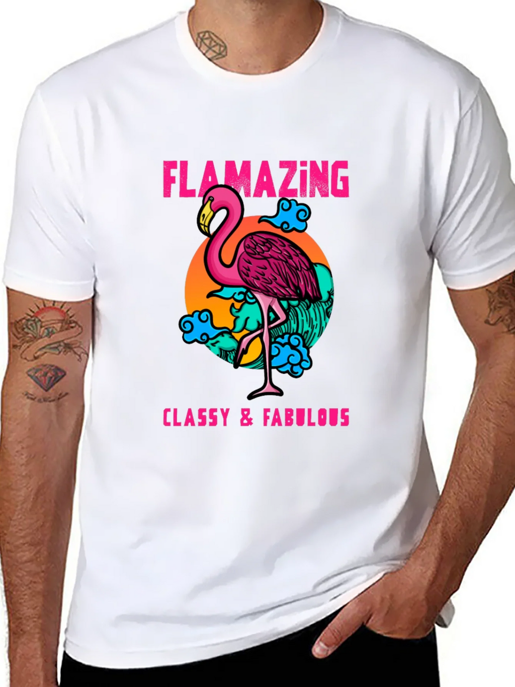 Flamazing T-Shirt: Classy & Fabulous Flamingo Tee product image 7