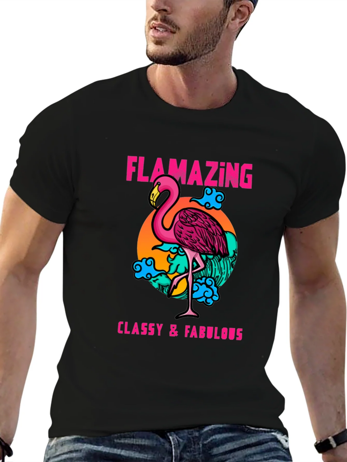 Flamazing T-Shirt: Classy & Fabulous Flamingo Tee product image 6