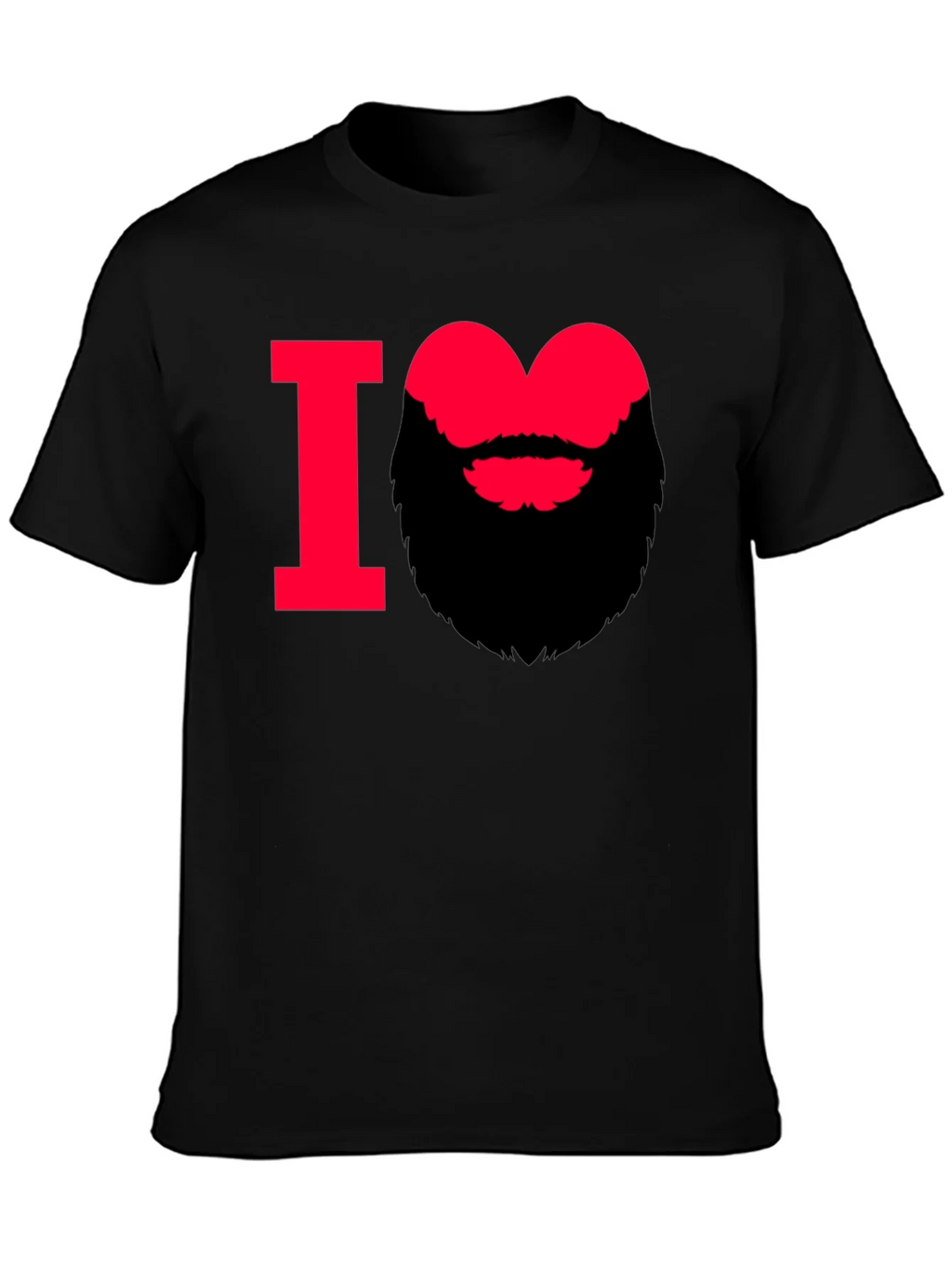 I Heart Beard Graphic Tee - Stylish Mens T-Shirt product image 2