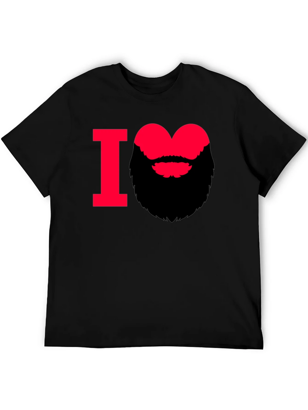 I Heart Beard Graphic Tee - Stylish Mens T-Shirt product image 4