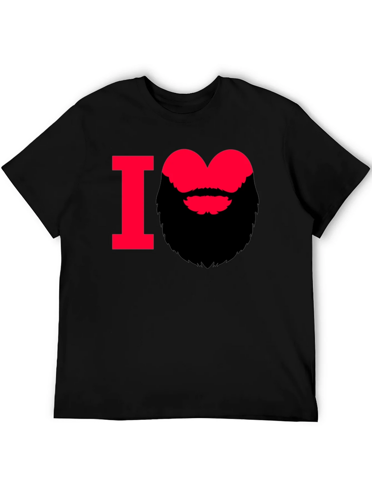I Heart Beard Graphic Tee - Stylish Mens T-Shirt product image 4