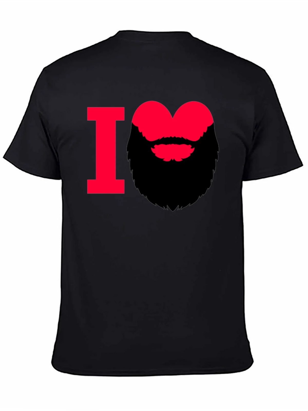 I Heart Beard Graphic Tee - Stylish Mens T-Shirt product image 3
