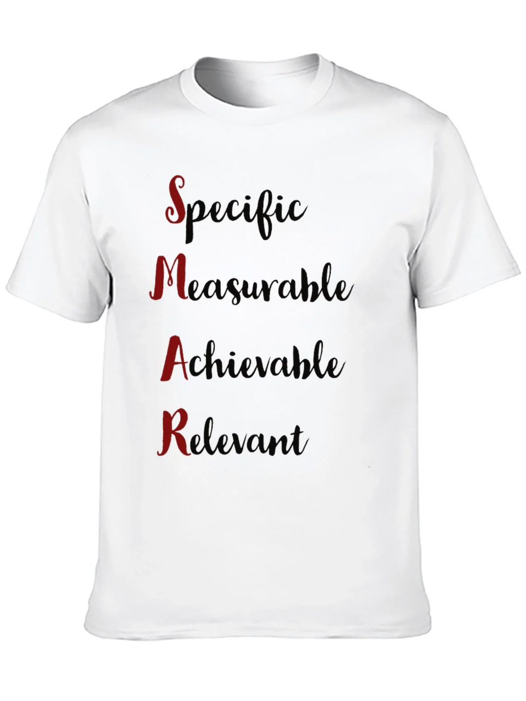 SMART Goals Black T-Shirt - Motivational Design product image 7