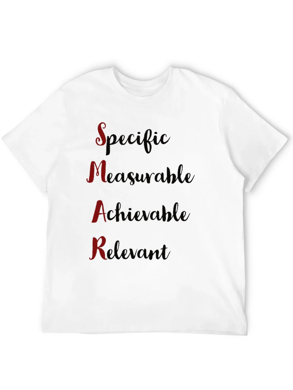 SMART Goals Black T-Shirt - Motivational Design product image 9