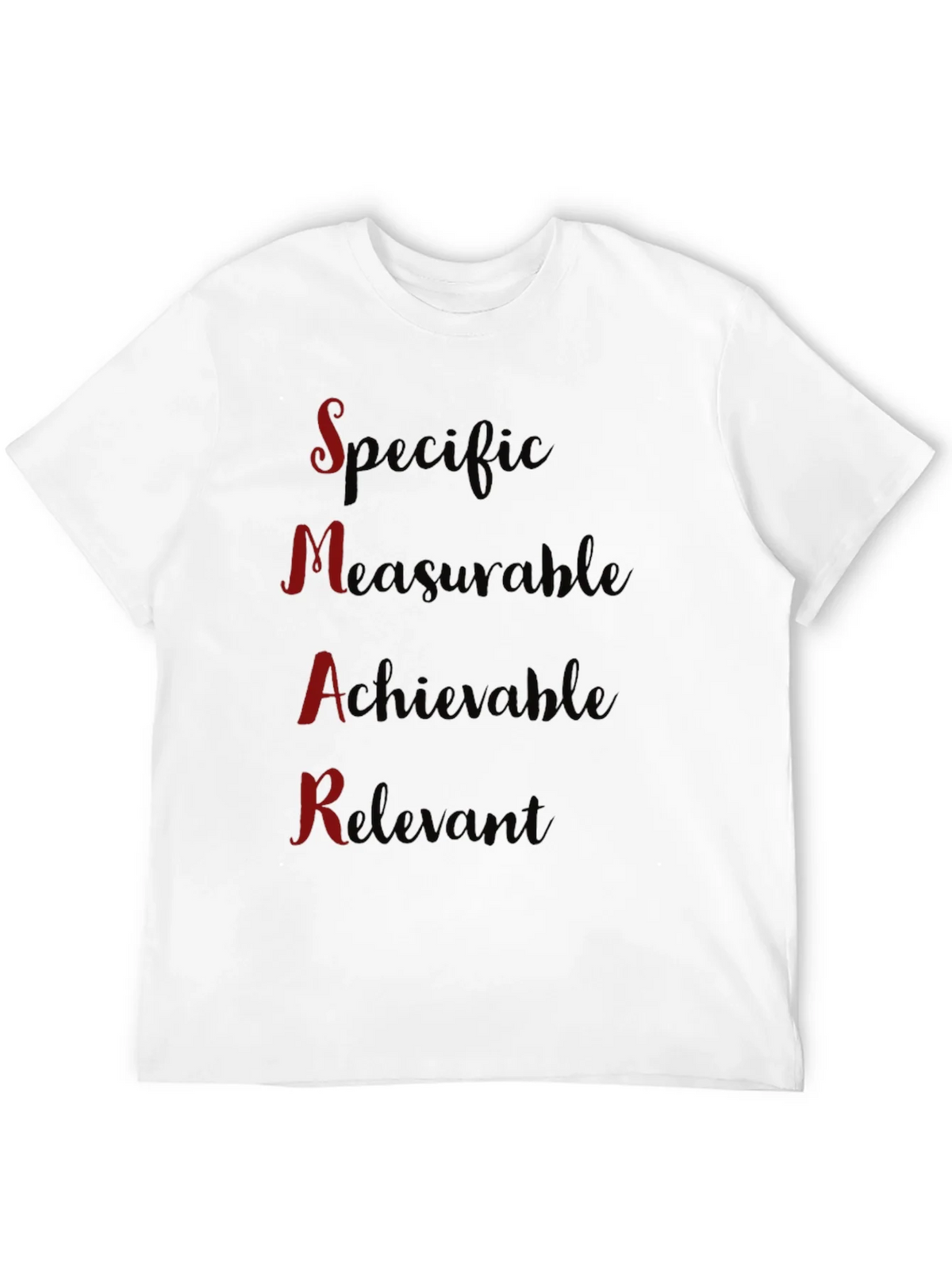 SMART Goals Black T-Shirt - Motivational Design product image 9