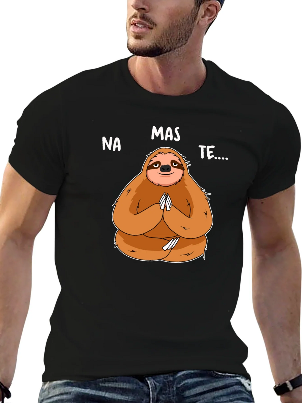 Namaste Sloth Graphic Tee - Yoga Humor product image 6