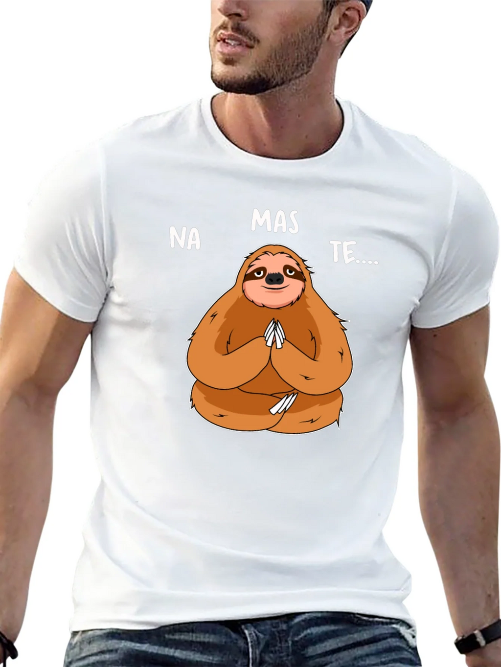 Namaste Sloth Graphic Tee - Yoga Humor product image 12