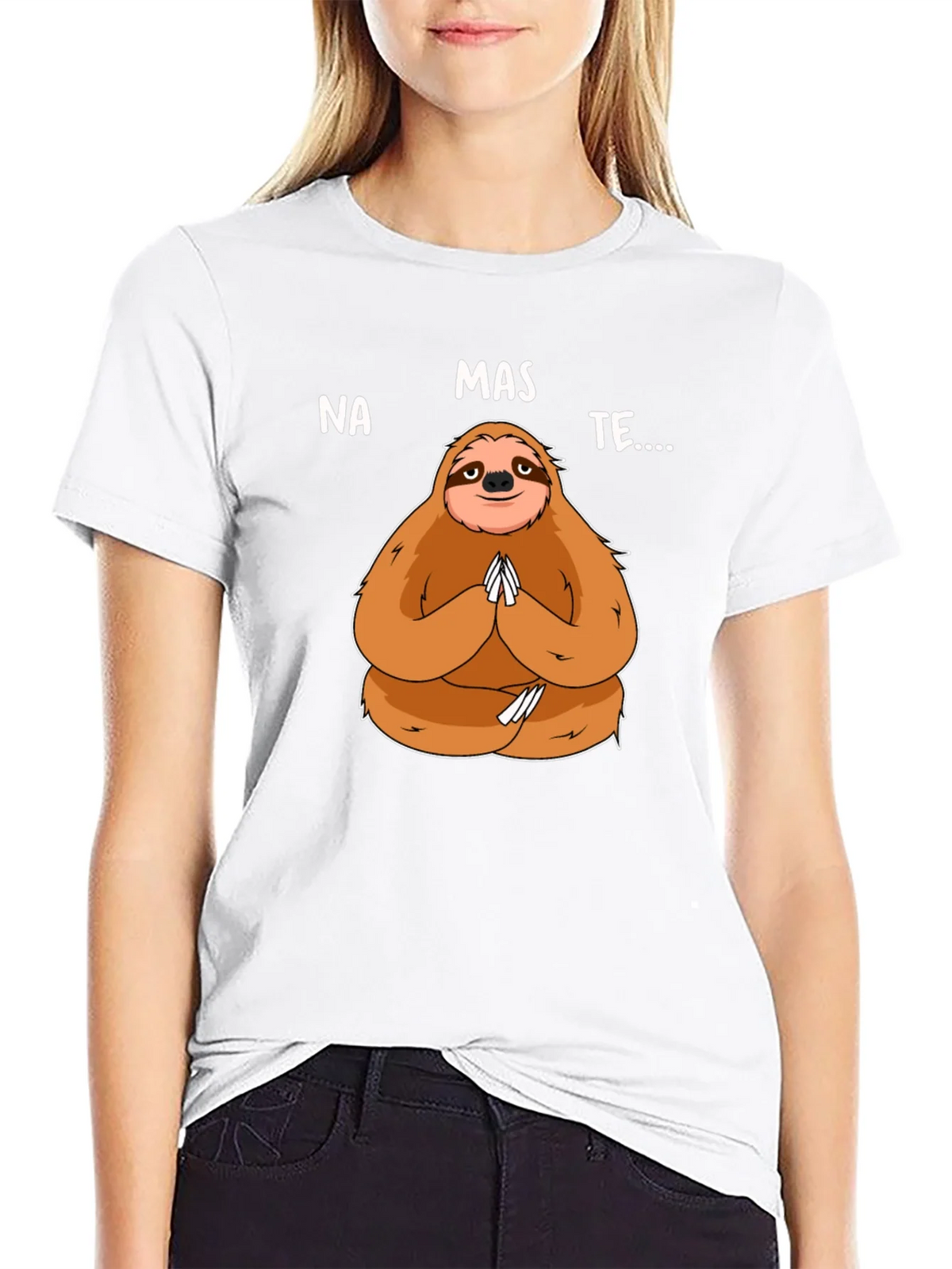 Namaste Sloth Graphic Tee - Yoga Humor product image 8