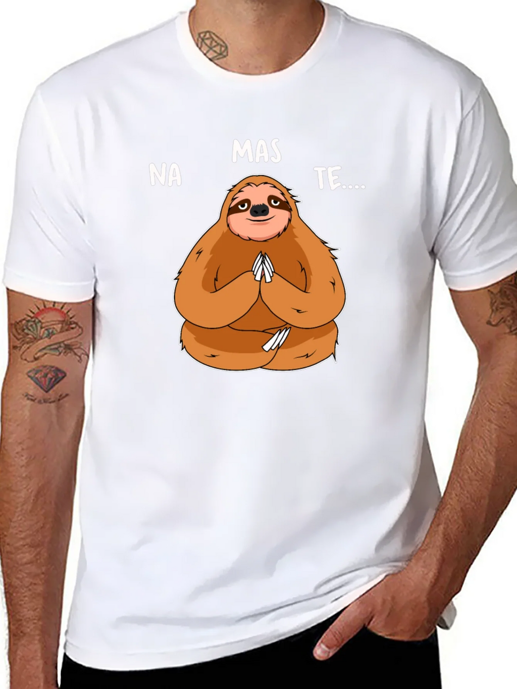 Namaste Sloth Graphic Tee - Yoga Humor product image 7