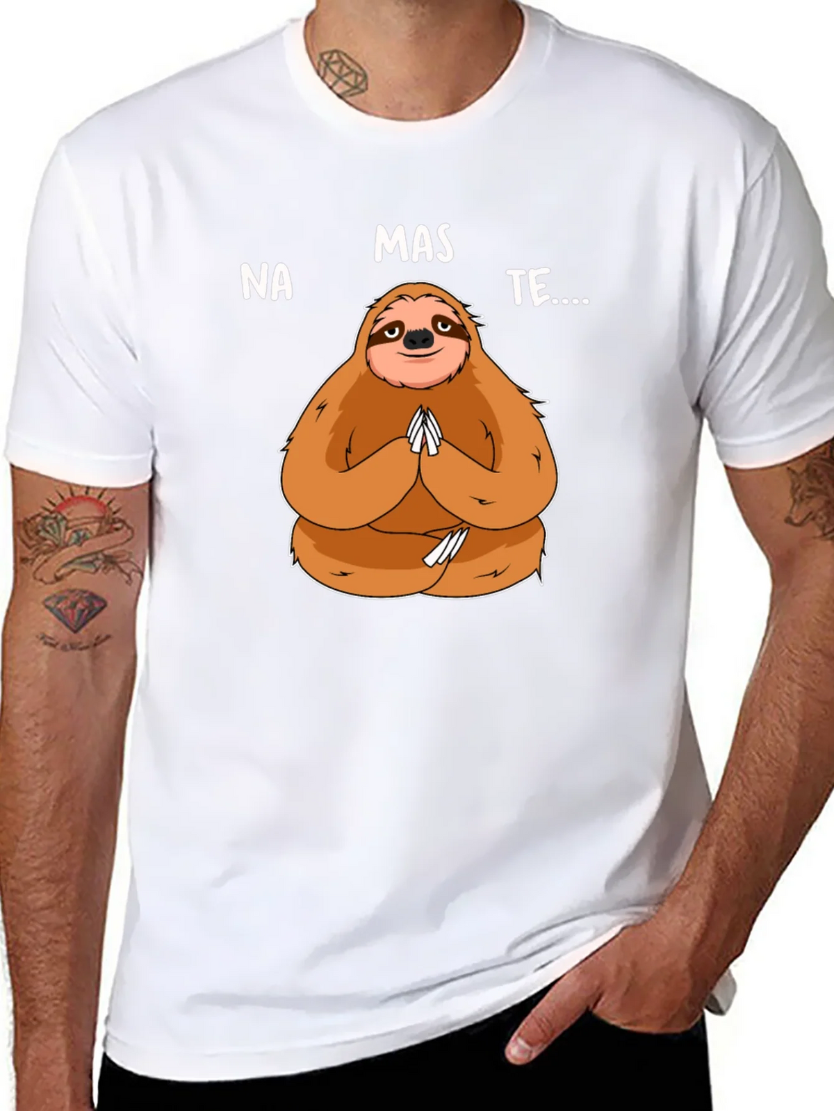 Namaste Sloth Graphic Tee - Yoga Humor product image 7