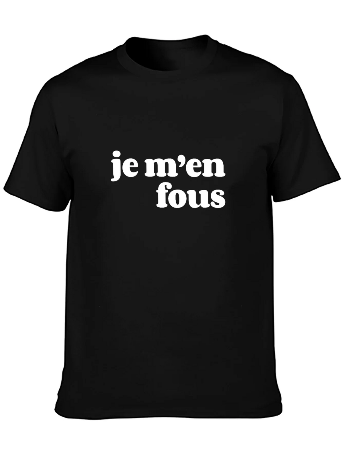 Je Men Fous Graphic Tee - Casual Black T-Shirt product image 2