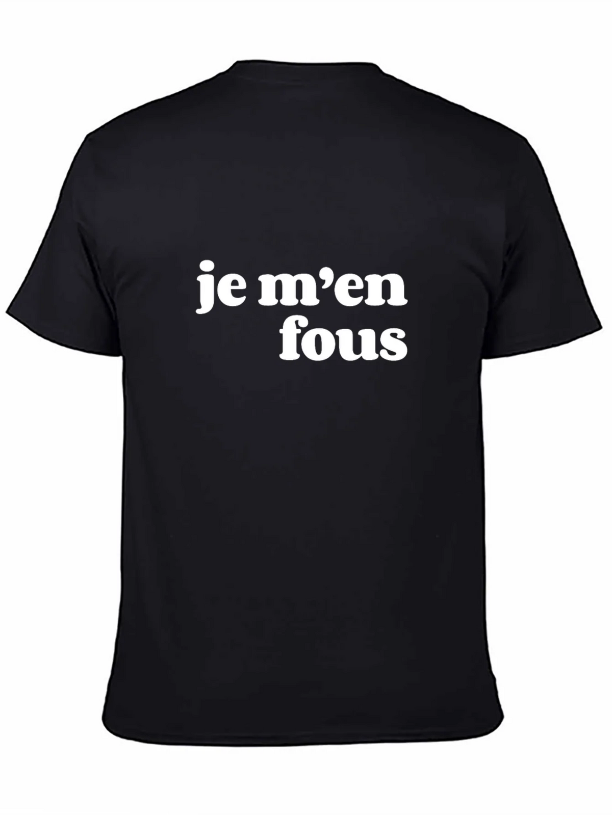 Je Men Fous Graphic Tee - Casual Black T-Shirt product image 3
