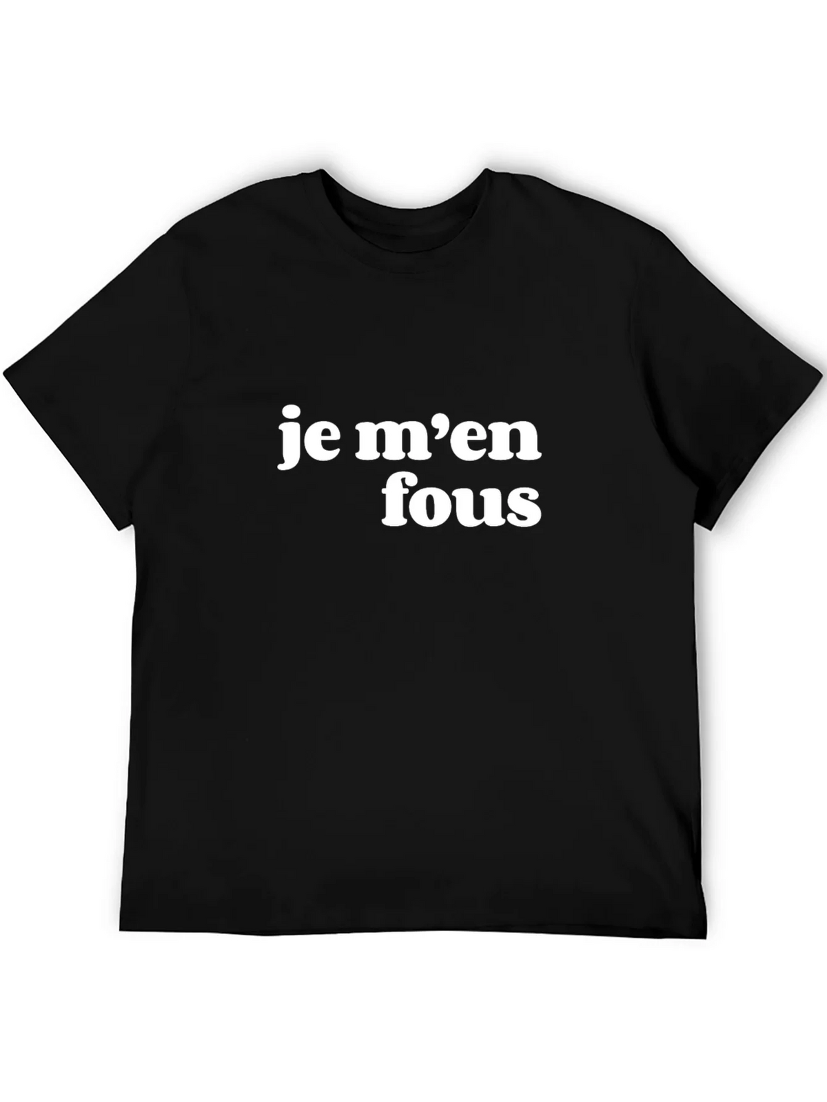 Je Men Fous Graphic Tee - Casual Black T-Shirt product image 4