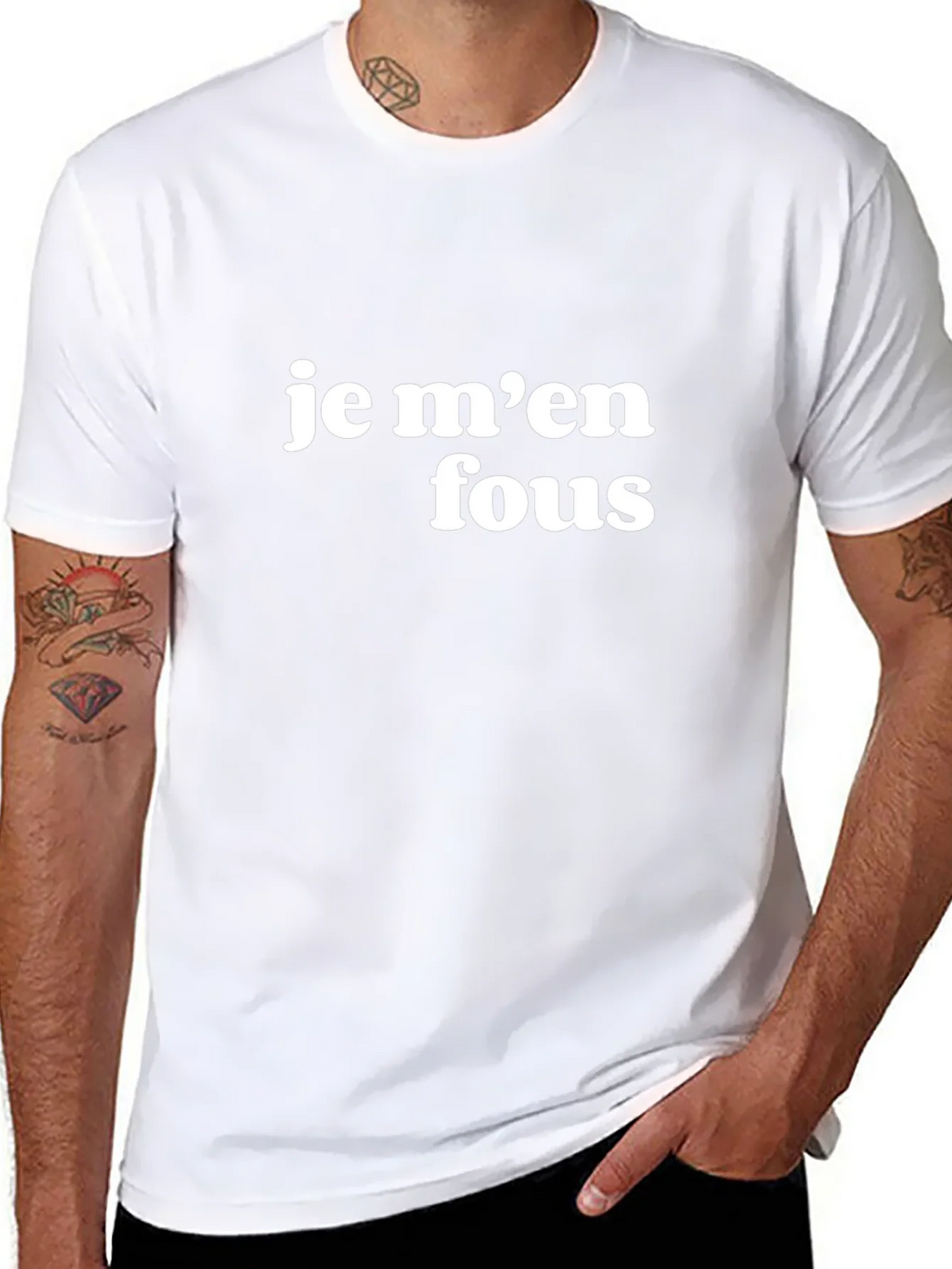 Je Men Fous Graphic Tee - Casual Black T-Shirt product image 5