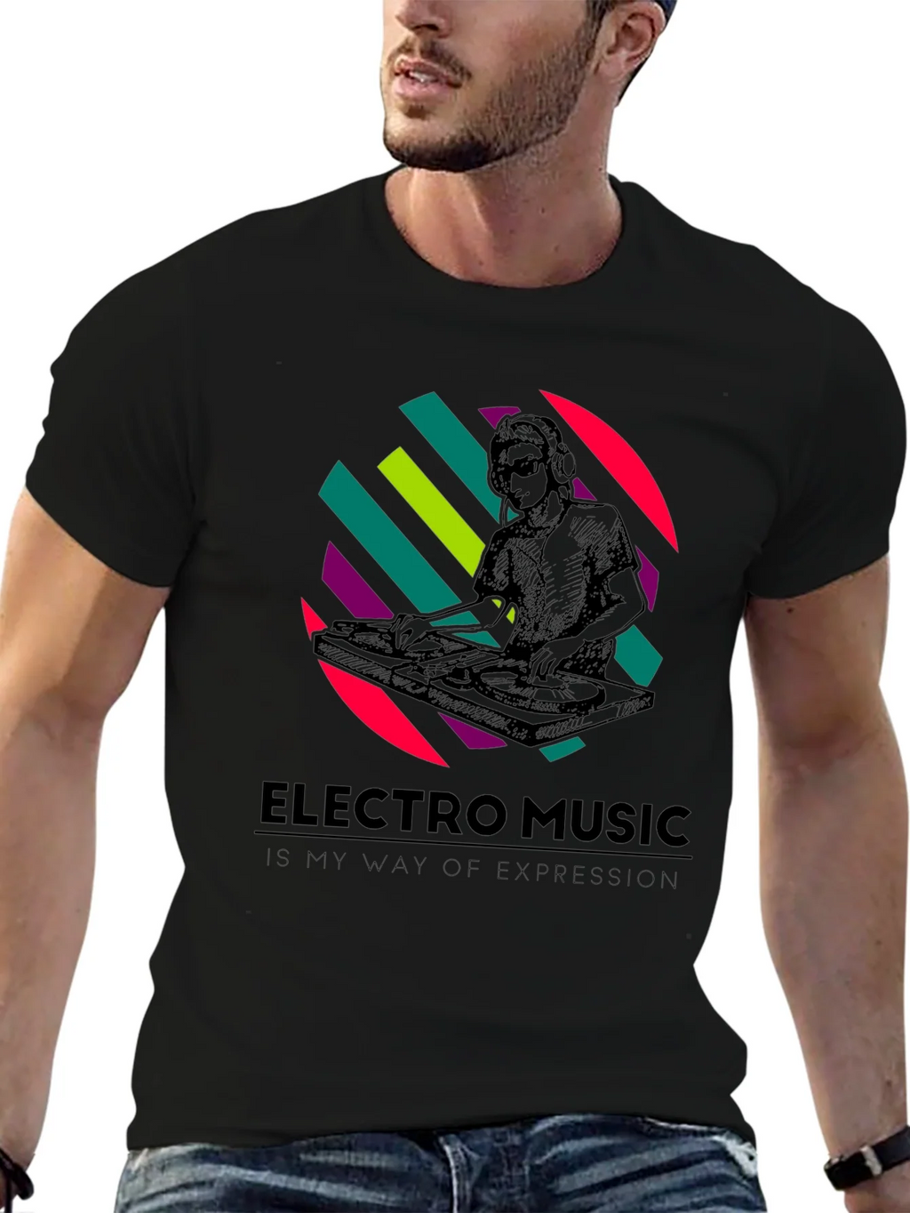 Electro Music DJ Graphic T-Shirt - Stylish Comfort product image 6