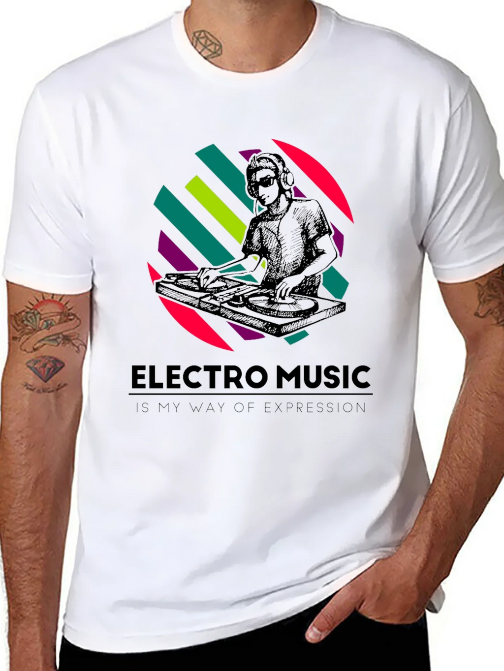 Electro Music DJ Graphic T-Shirt - Stylish Comfort product image 7