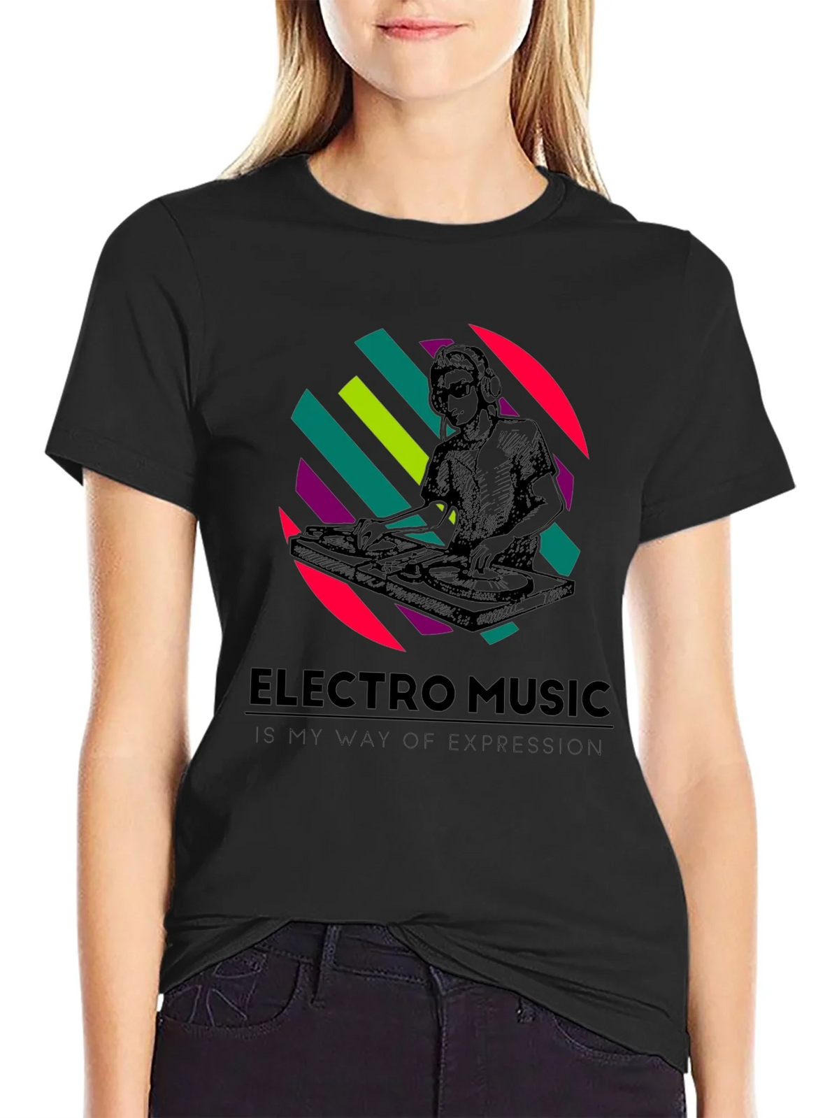 Electro Music DJ Graphic T-Shirt - Stylish Comfort product image 2