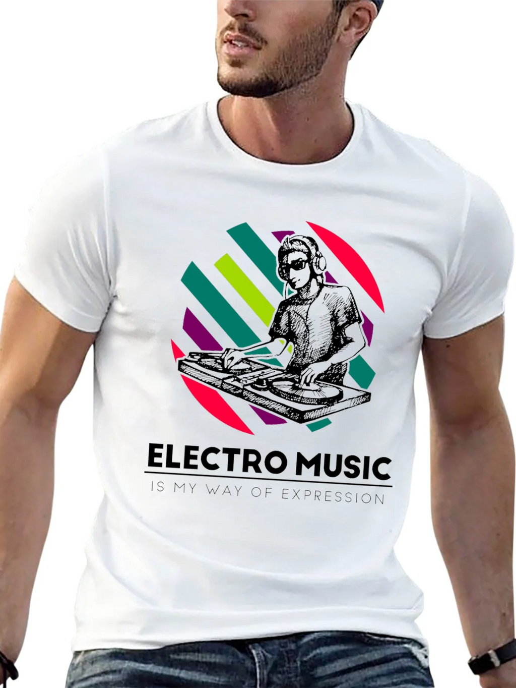 Electro Music DJ Graphic T-Shirt - Stylish Comfort product image 12