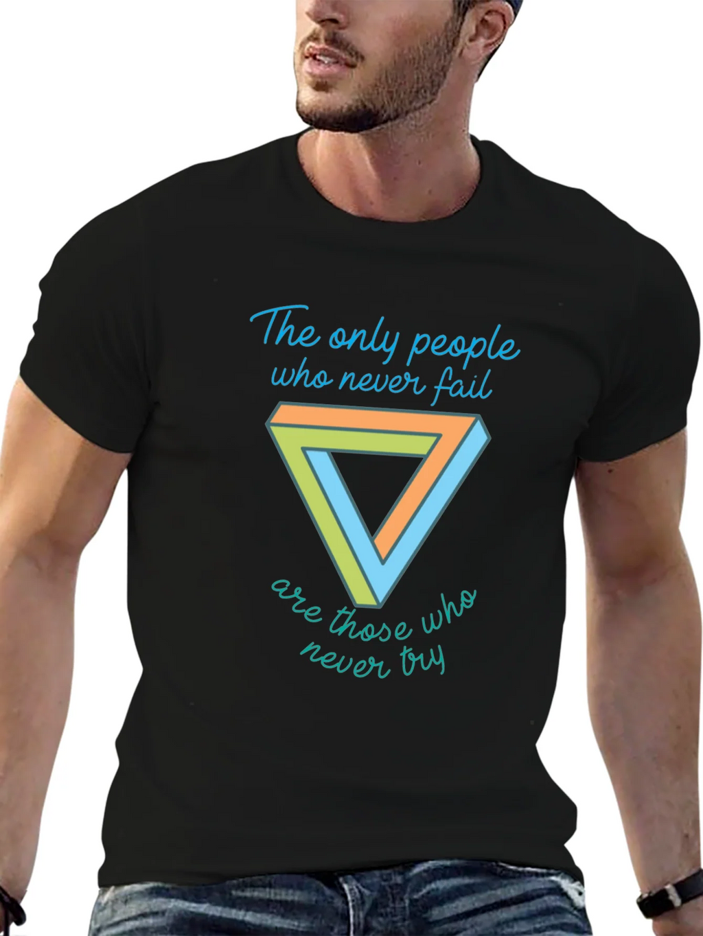 Motivational T-Shirt - Penrose Triangle Graphic Tee product image 6